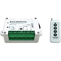 ECO-WORTHY DC 12V 24V Inversión Positiva Inalámbrica Control Remoto para Motores Actuador Lineal